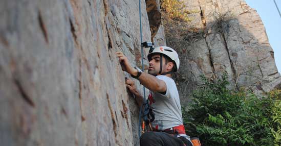 rock-climbing